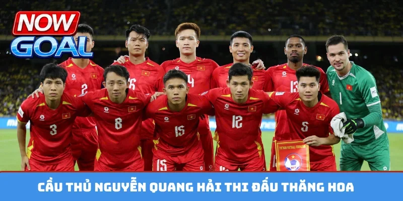 Cầu thủ Nguyễn Quang Hải thi đấu thăng hoa