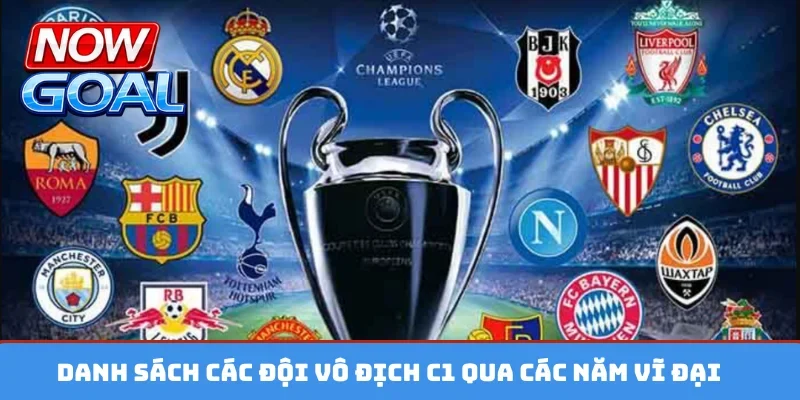 Danh sách các đội vô địch C1 qua các năm
