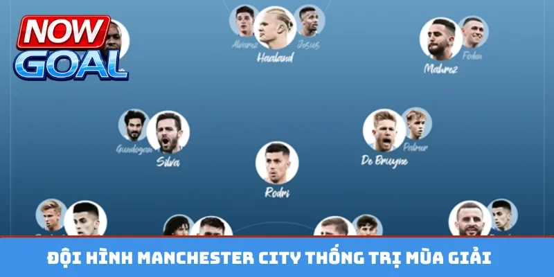 Đội hình Manchester City thống trị mùa giải