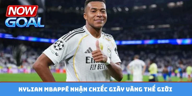 Kylian Mbappé nhận chiếc giày vàng thế giới