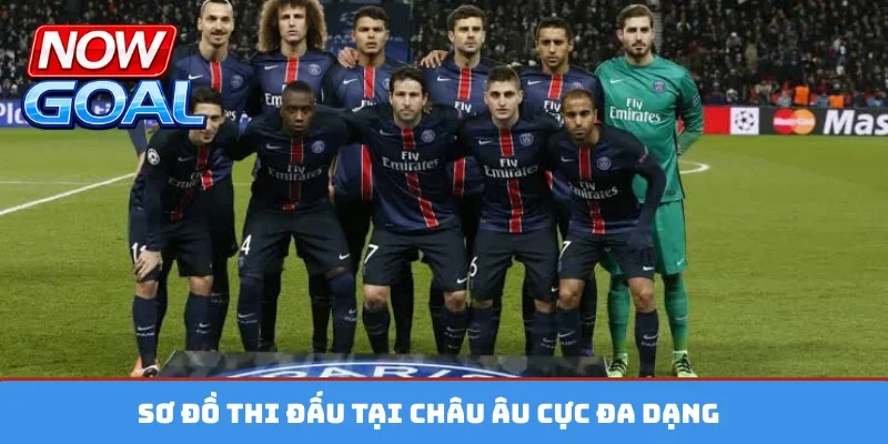 Sơ đồ thi đấu tại châu Âu cực đa dạng