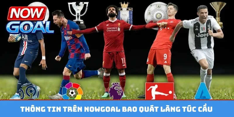 Thông tin trên Nowgoal bao quát làng túc cầu