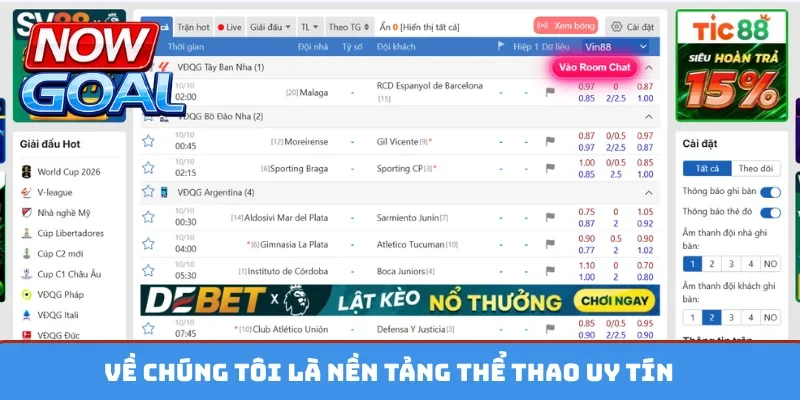 Về chúng tôi là nền tảng thể thao uy tín
